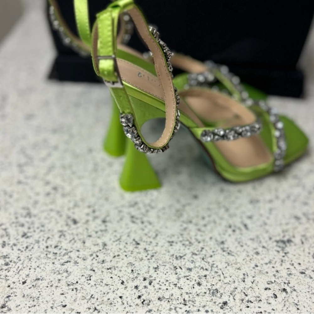 Betsey Johnson SB-Perry Bright Citron Sandals - Picture 2 of 5